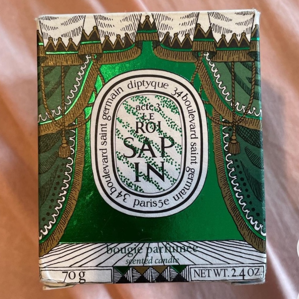 Diptyque acte 3 le roi sap in candle